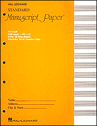 STANDARD MANUSCRIPT PAPER 12/STAVE